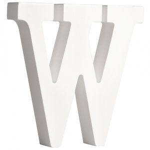 Houten letter W 11 cm