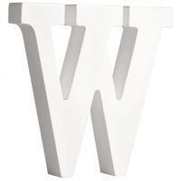 Houten letter W 11 cm - thumbnail