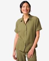 HEMA Damesblouse Kai mousseline groen (groen)