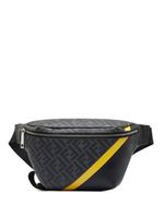 Fendi Pre-Owned sac banane Diagonal Zucca 1974 - Noir