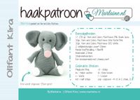 Patroonboekje Olifant Kira - thumbnail