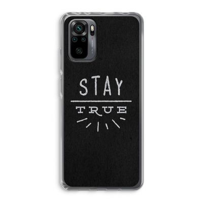 Stay true: Xiaomi Redmi Note 10 Pro Transparant Hoesje