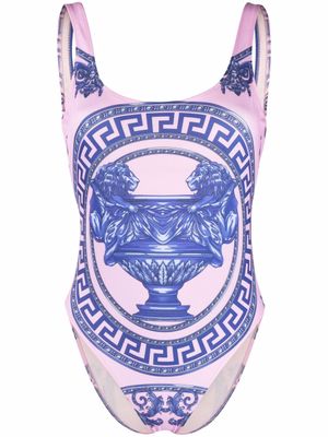 Versace maillot de bain à imprimé Greek Key - Rose