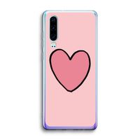 Hartje: Huawei P30 Transparant Hoesje