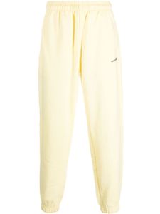 MONOCHROME pantalon de jogging en coton à logo embossé - Jaune