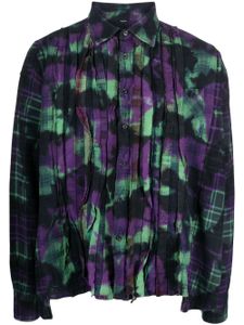 Needles chemise en flanelle à motif tie dye - Violet