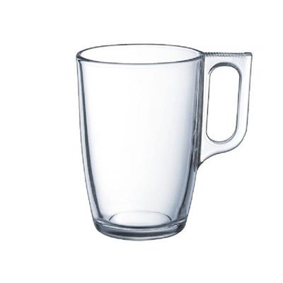 Luminarc Theeglazen - 24x stuks - glas - met oor - 320 ml - theekopjes - hard glas