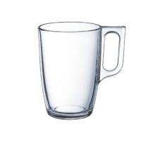 Luminarc Theeglazen - 24x stuks - glas - met oor - 320 ml - theekopjes - hard glas