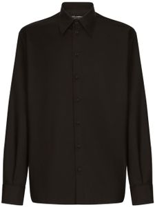 Dolce & Gabbana chemise à col pointu - Noir