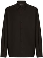 Dolce & Gabbana long-sleeve pointed-collar shirt - Noir