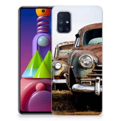 Samsung Galaxy M51 | Siliconen hoesje | met foto Vintage Auto
