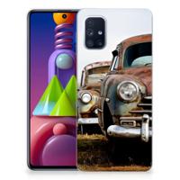 Samsung Galaxy M51 | Siliconen hoesje | met foto Vintage Auto