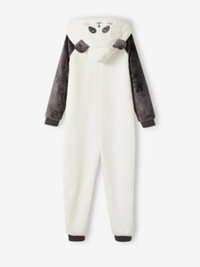 Panda onesie voor meisjes grijs