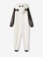 Panda onesie voor meisjes grijs