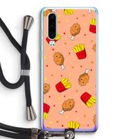 Chicken 'n Fries: Huawei P30 Transparant Hoesje met koord