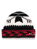 Polo Ralph Lauren snowflake-motif wool beanie - Noir