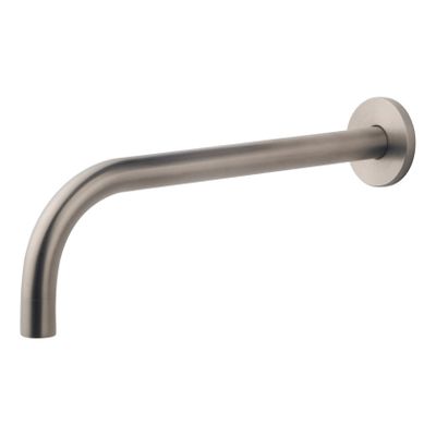 Wiesbaden Slim Line inbouw uitloop 25 cm messing rvs look