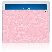 Lenovo Tab P10 Siliconen Hoesje White Flowers