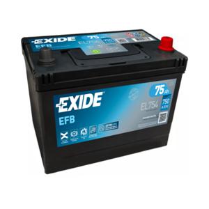 Exide EFB EL754 voertuigaccu EFB (Enhanced Flooded Battery) 75 Ah 12 V 750 A Auto