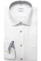 Seidensticker Regular Fit Overhemd ML6 (vanaf 68 CM) wit