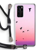 Fly away: Huawei P40 Transparant Hoesje met koord