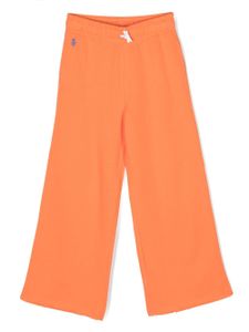 Ralph Lauren Kids pantalon de jogging à logo brodé - Orange