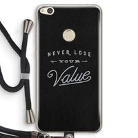 Never lose your value: Huawei Ascend P8 Lite (2017) Transparant Hoesje met koord