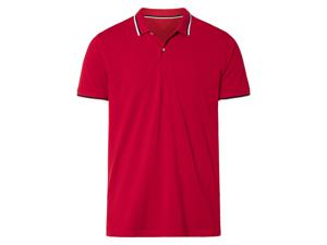 LIVERGY Heren poloshirt (M (48/50), Rood)