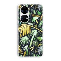 Tropical Palms Dark: Huawei P50 Transparant Hoesje