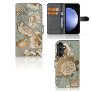 Hoesje voor Samsung Galaxy S23 FE Vintage Bird Flowers