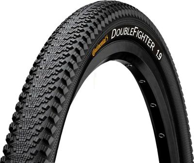 Buitenband Continental DoubleFighter III 26 x 1.90" / 50-559 - zwart met reflectie