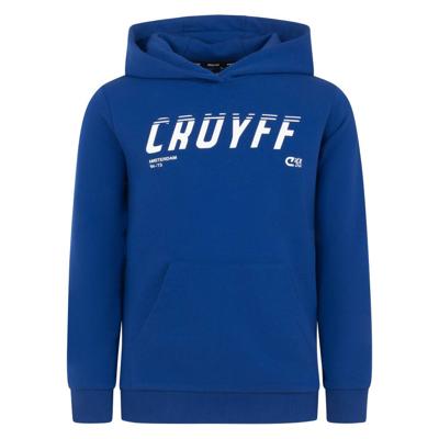 Cruyff League Hoodie Kids Blauw Wit