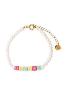 Sporty & Rich Health pearl bracelet - Blanc