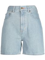 Tu es mon Tresor short en jean The Coral à taille haute - Bleu