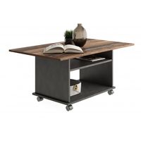 Salontafel Azur 100 cm breed oud eiken met antraciet - thumbnail