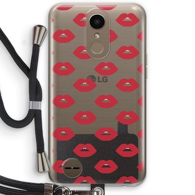 Lips: LG K10 (2017) Transparant Hoesje met koord