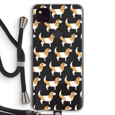 Doggy: Pixel 4a 5G Transparant Hoesje met koord