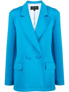 Cynthia Rowley blazer Bonded à boutonnière croisée - Bleu