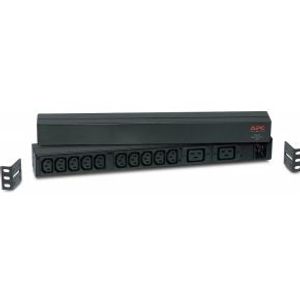 APC Rack PDU, Basic, 0U/1U, 16A, 230V, (10x) C13 (2x) C19, C20 stekker