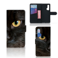 Honor 20 Pro Telefoonhoesje met Pasjes Zwarte Kat