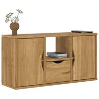 Tv-meubel met lade ODDA 79x24x40 cm massief grenenhout