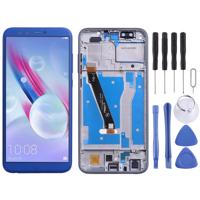 LCD-scherm en digitizer volledige montage met frame voor Huawei Honor 9 Lite (blauw)