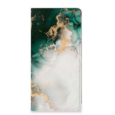 Standcase voor Samsung Galaxy A35 Marmer Groen