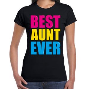 Best aunt ever / Beste tante ooit fun t-shirt zwart dames