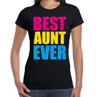 Best aunt ever / Beste tante ooit fun t-shirt zwart dames