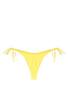 Moschino bas de bikini à patch logo - Jaune