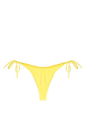 Moschino bas de bikini à patch logo - Jaune