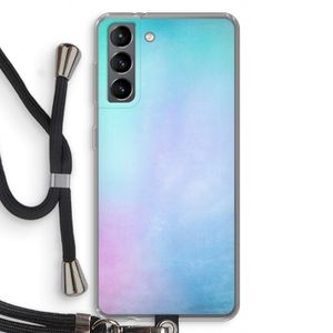 mist pastel: Samsung Galaxy S21 Transparant Hoesje met koord