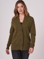 Fijn gebreid cashmere vest met zakken voor