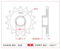 RK Sprocket 520 15z standard